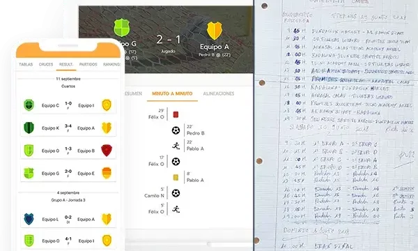Sigue los resultados en competize